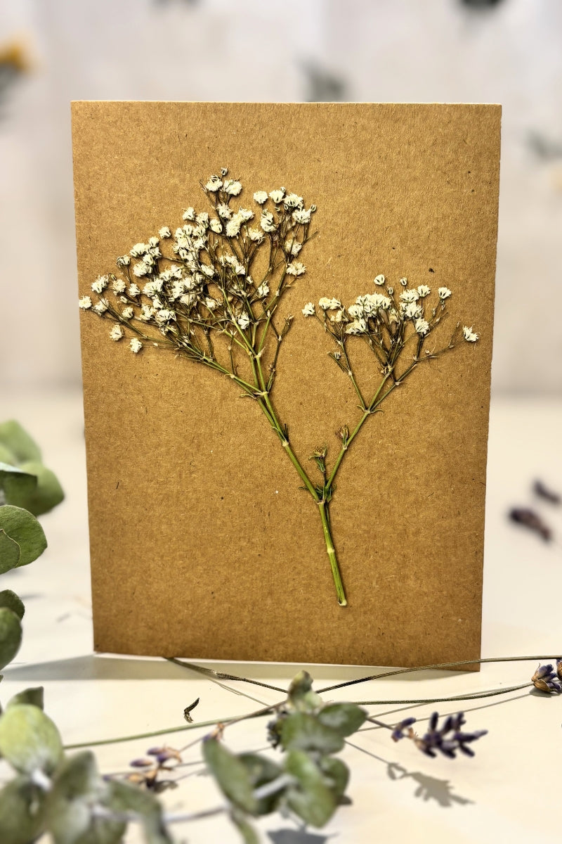 Carte de souhaits artisanale