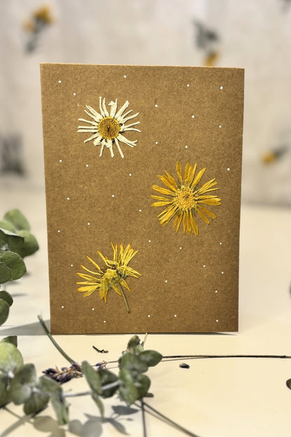 Carte de souhaits artisanale