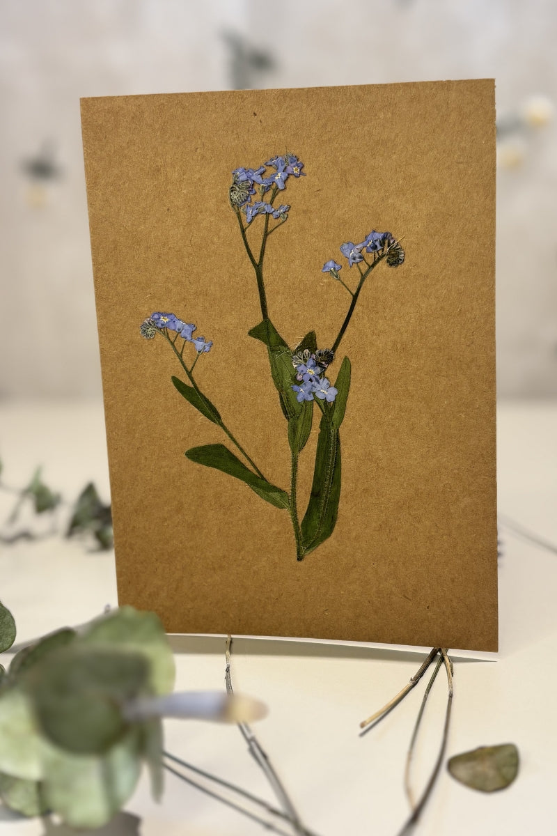Carte de souhaits artisanale