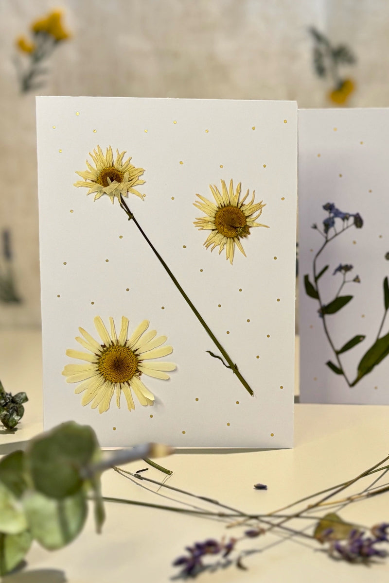 Carte de souhaits artisanale