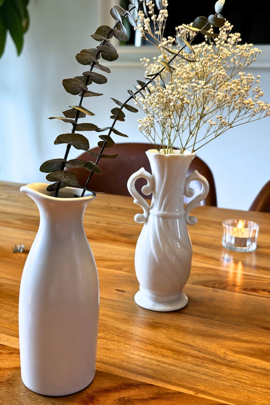 Vase soliflore blanc