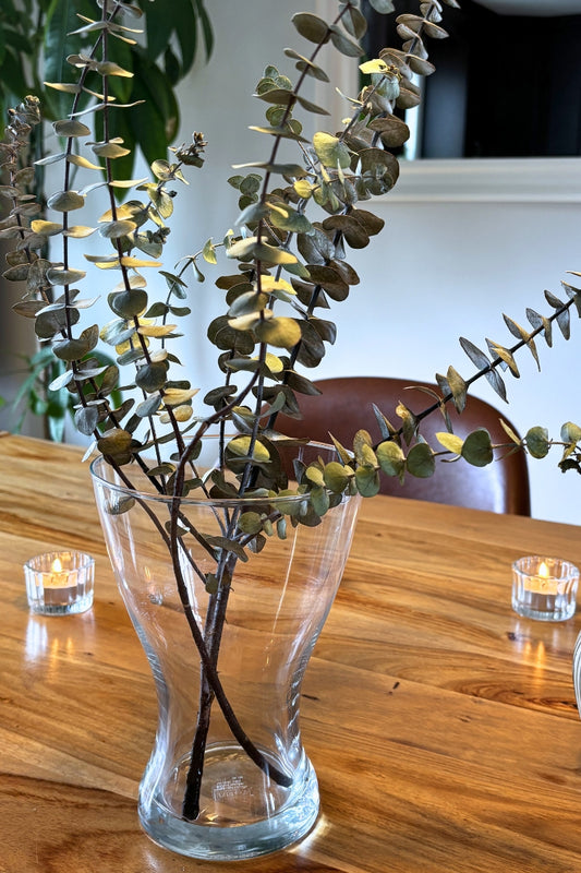 Vase évasé en verre