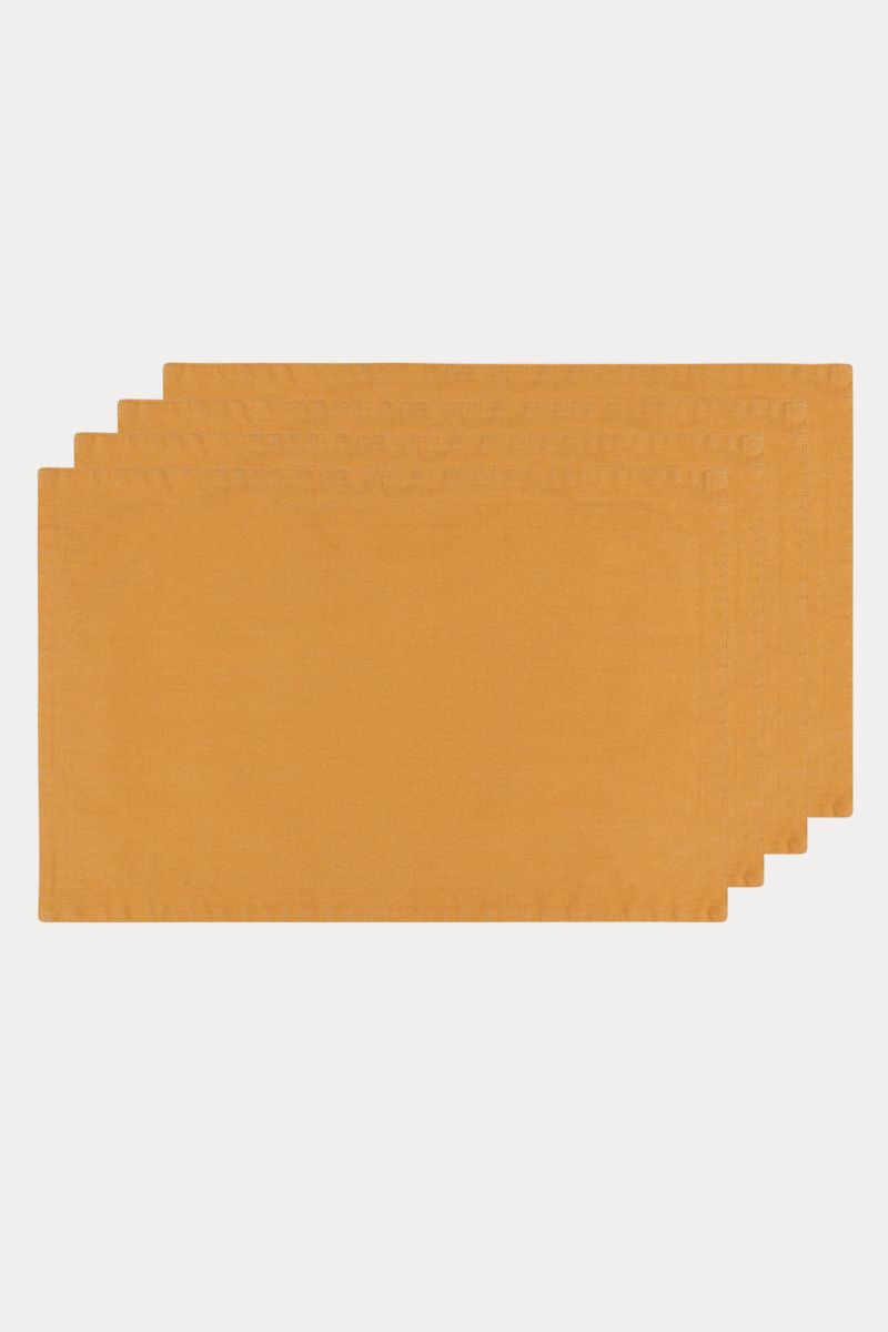 Ensemble de 4 napperons | Ocre