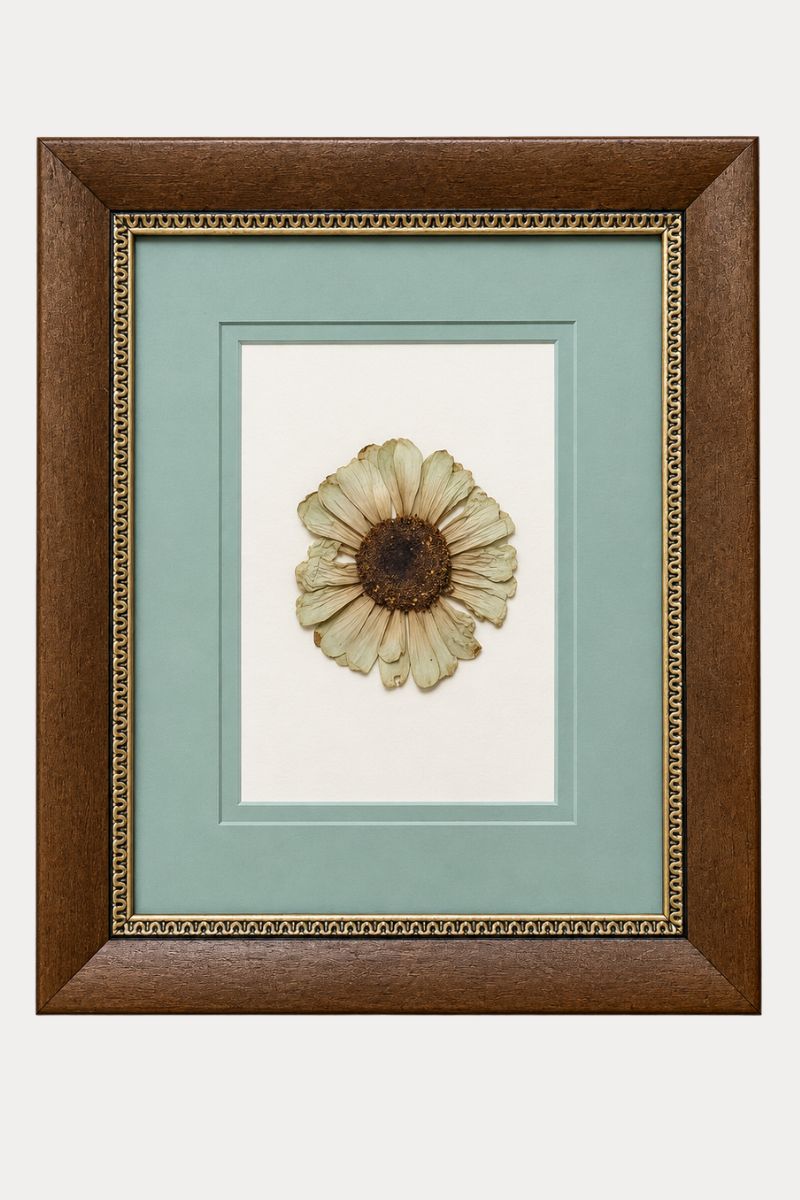 Cadre vintage | Fleur pressée