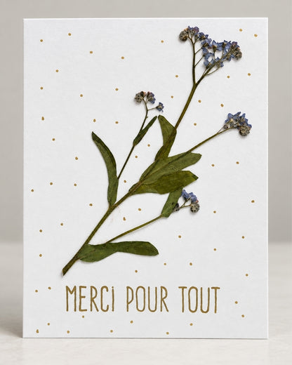 Carte de souhaits artisanale